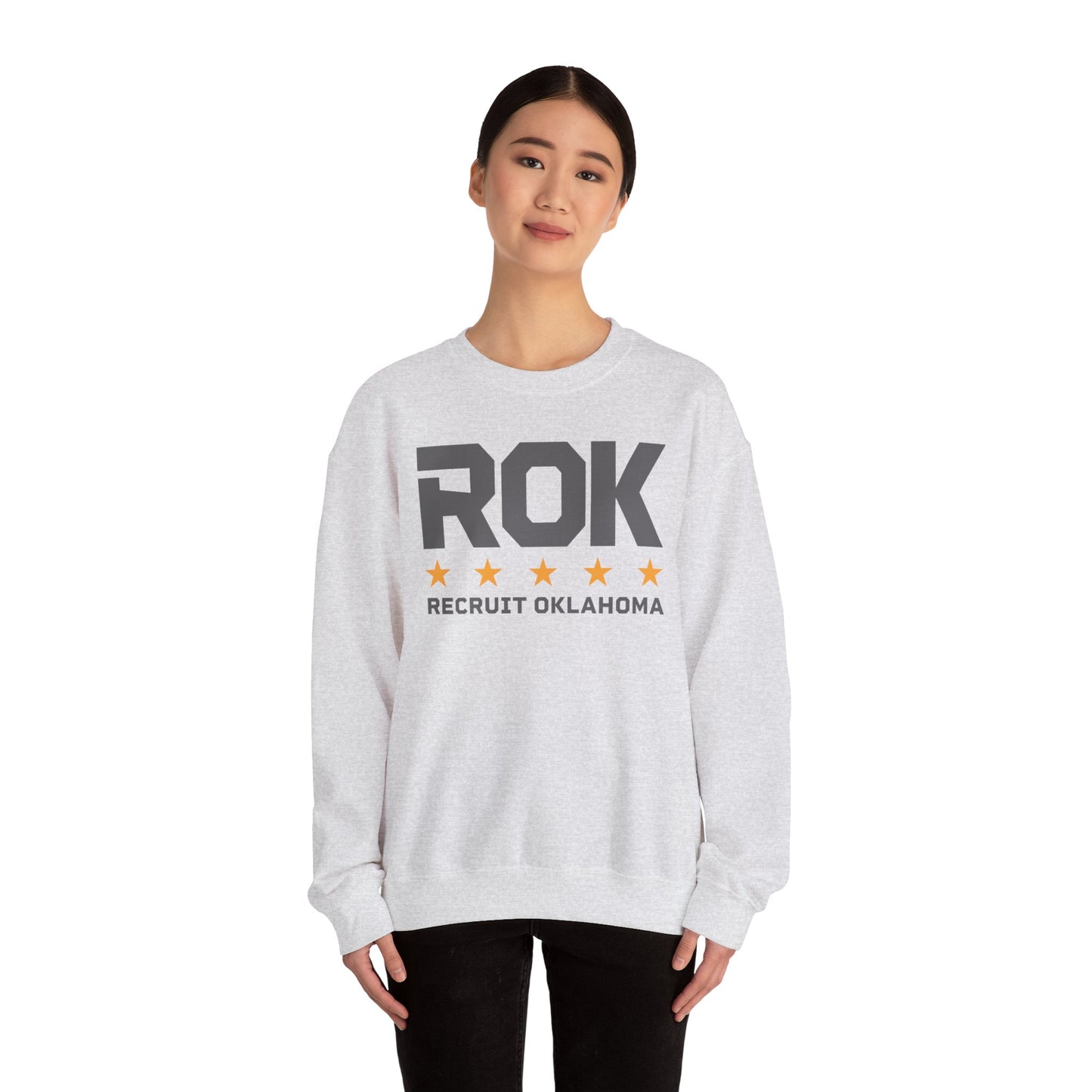 ROK Orange 5-Star Crewneck Sweatshirt