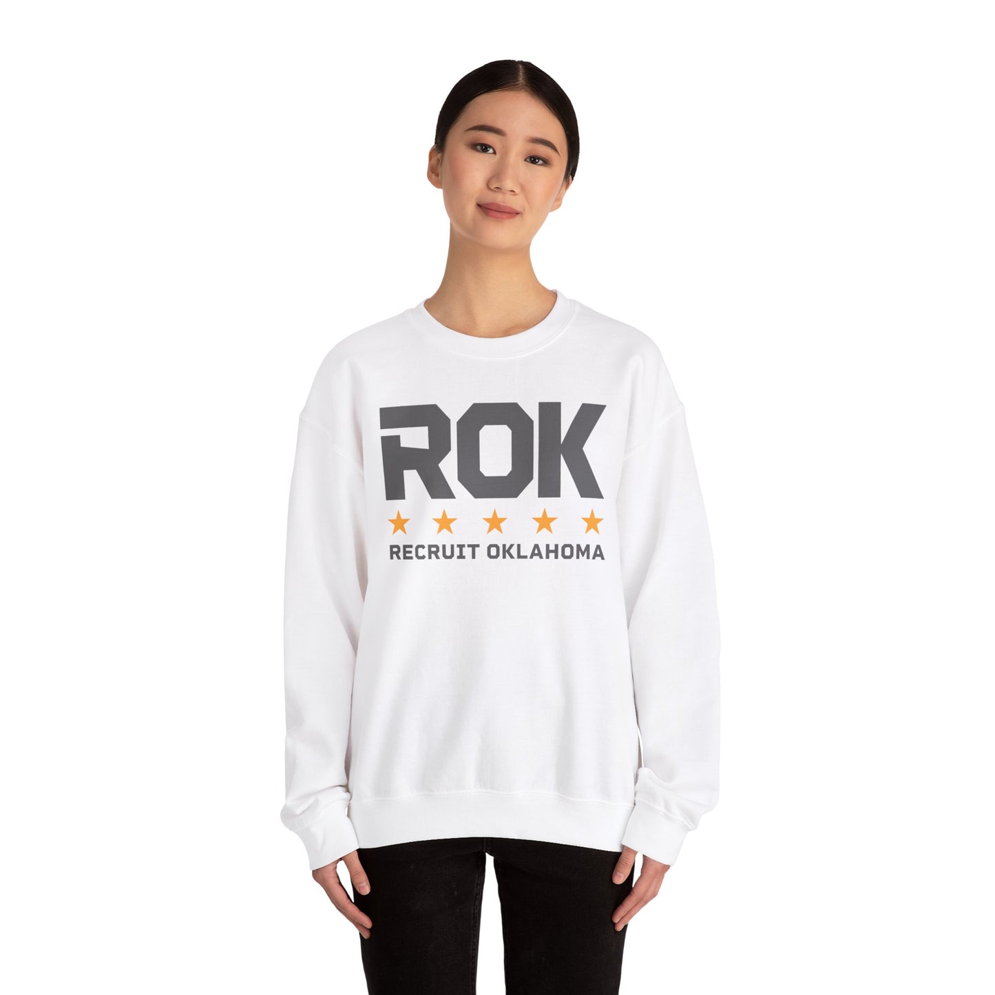 ROK Orange 5-Star Crewneck Sweatshirt