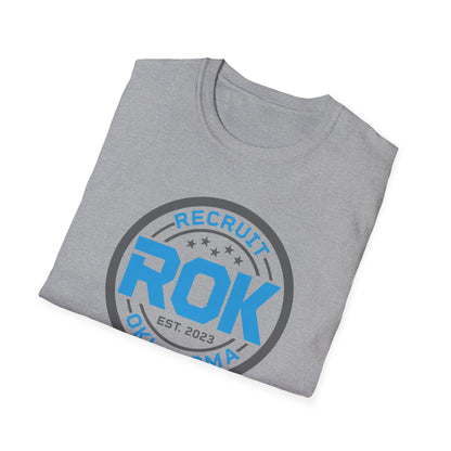 ROK Blue Classic Brand Softstyle T-Shirt