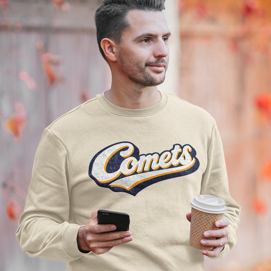 Retro Cursive Comets Sweatshirt