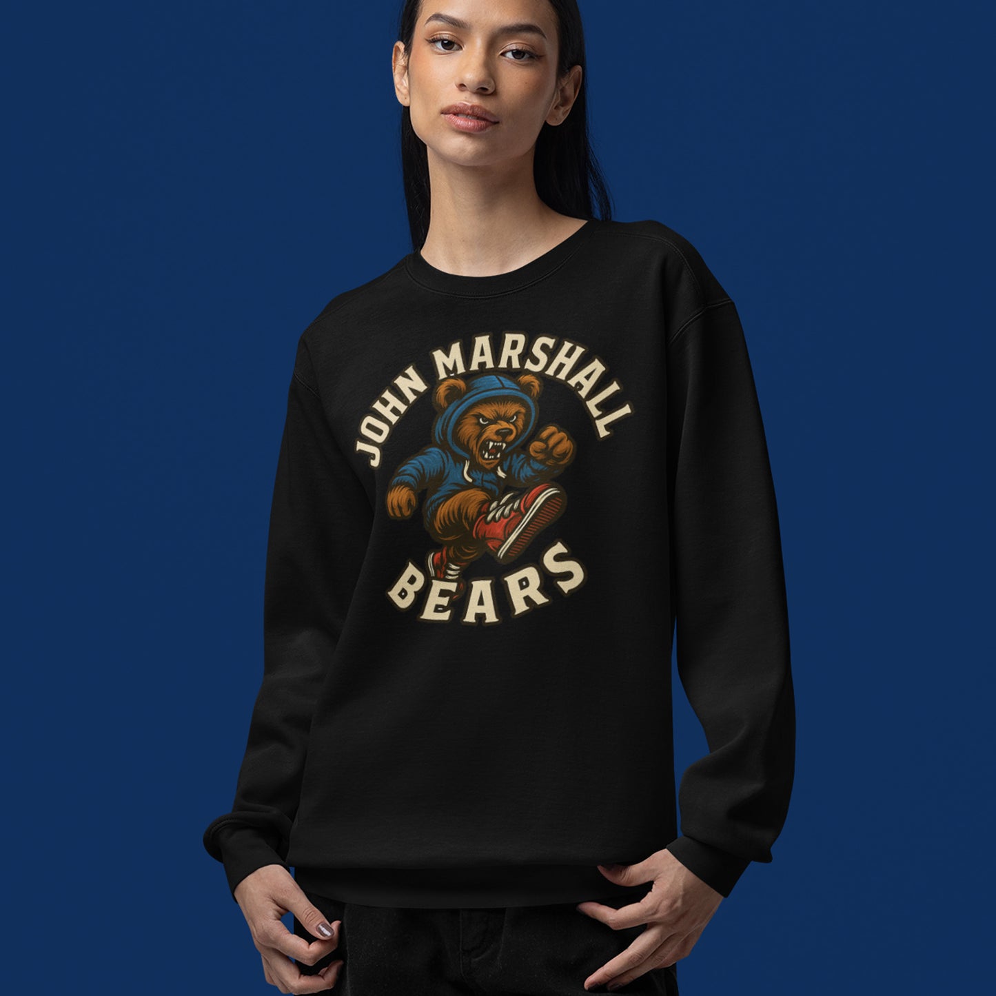 Woodcut JM Bear LS Shirt