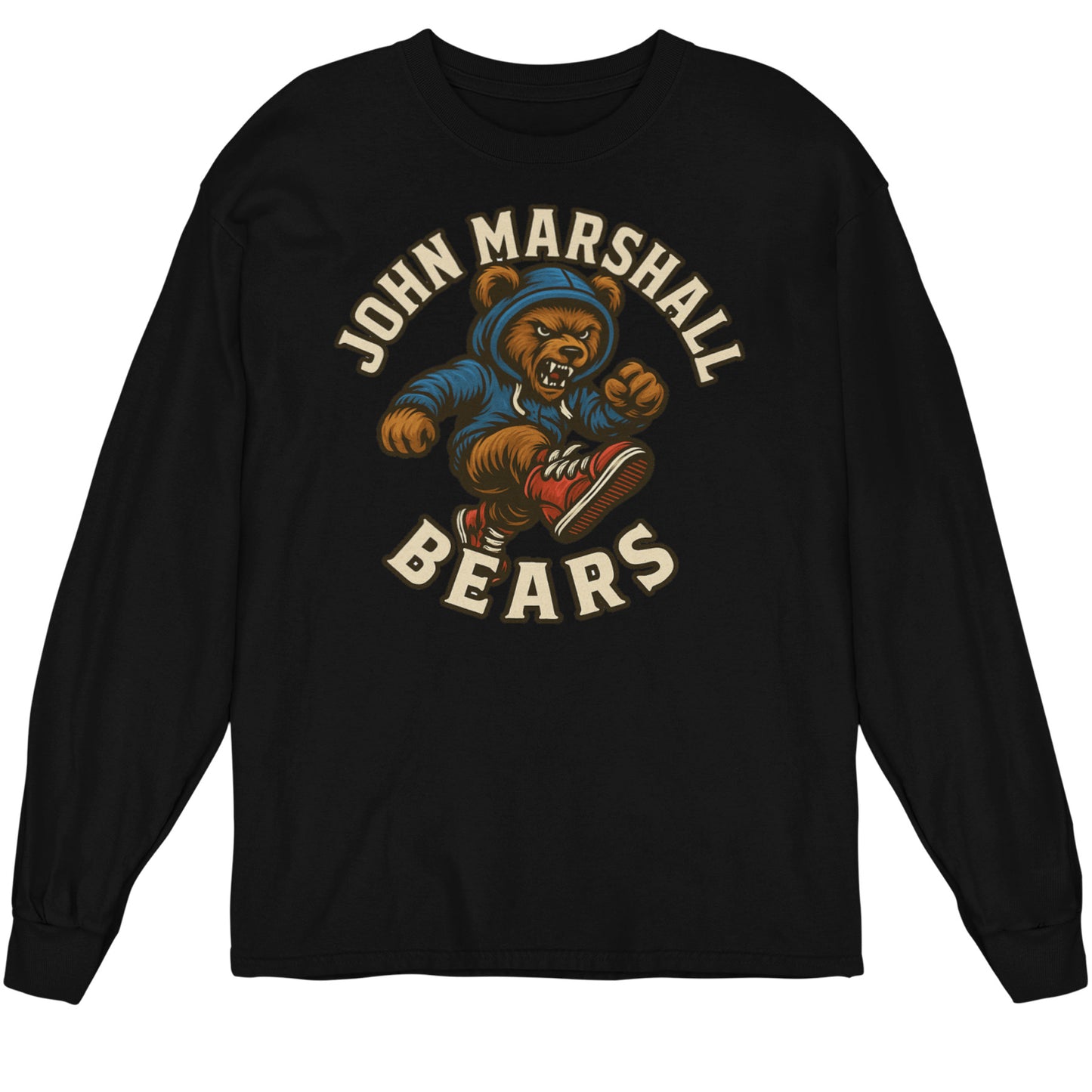 Woodcut JM Bear LS Shirt