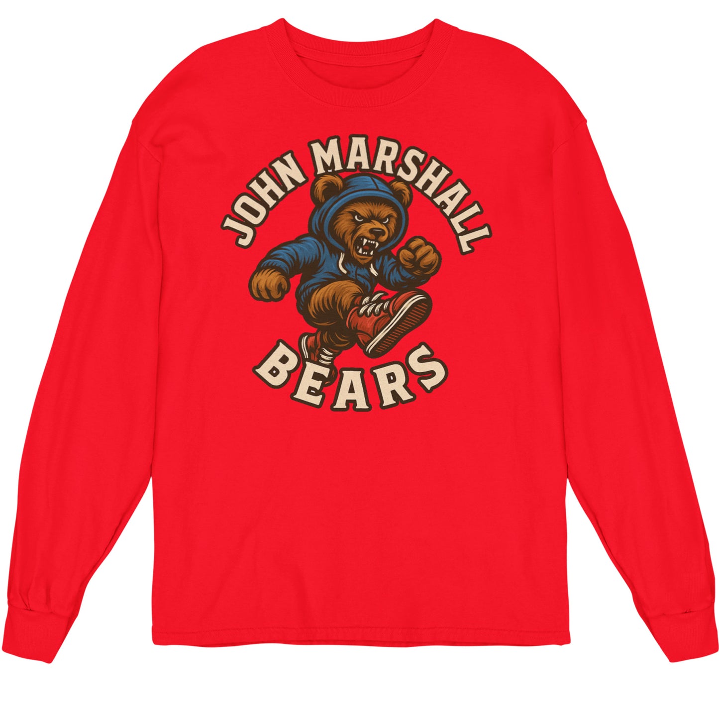 Woodcut JM Bear LS Shirt