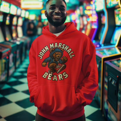 Woodcut JM Bear Hoodie