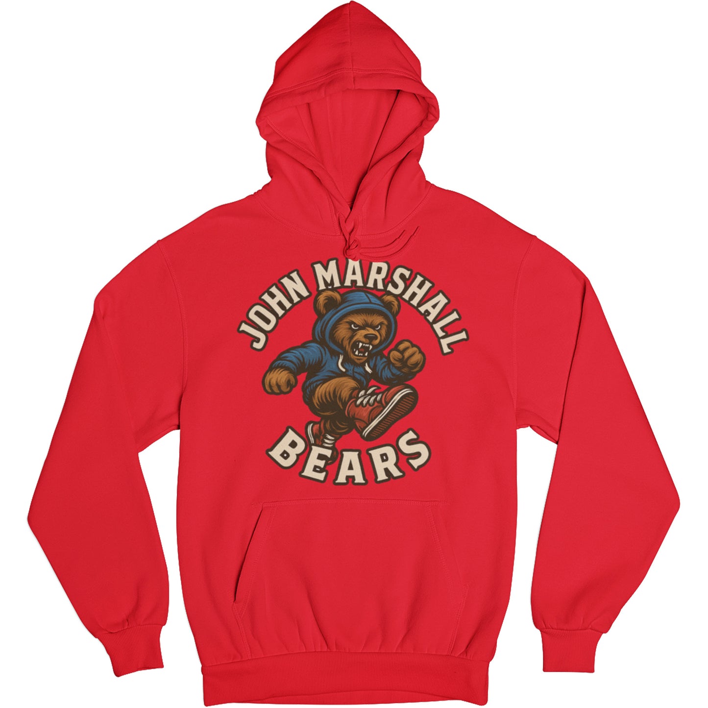 Woodcut JM Bear Hoodie