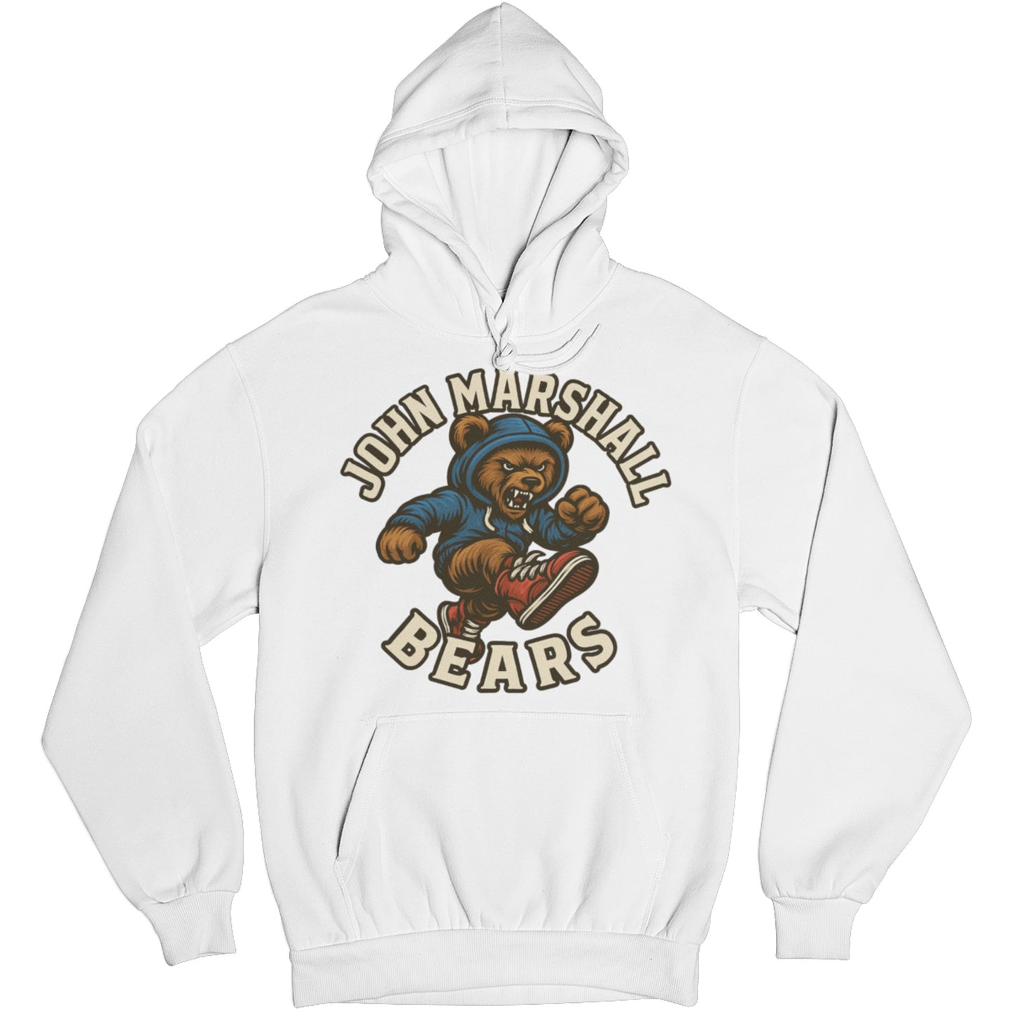 Woodcut JM Bear Hoodie