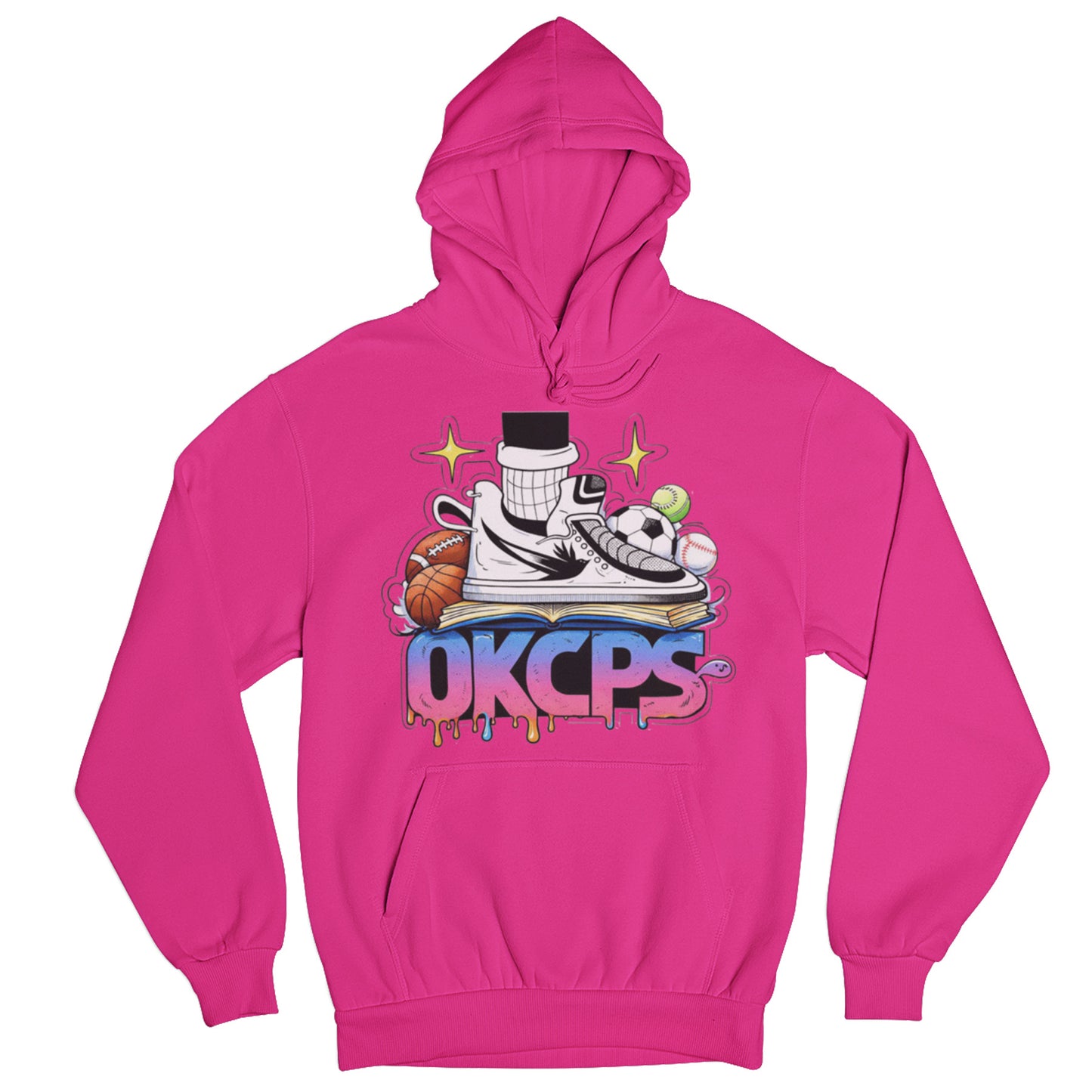 OKCPS Athl’s Toon-Style Hoodie