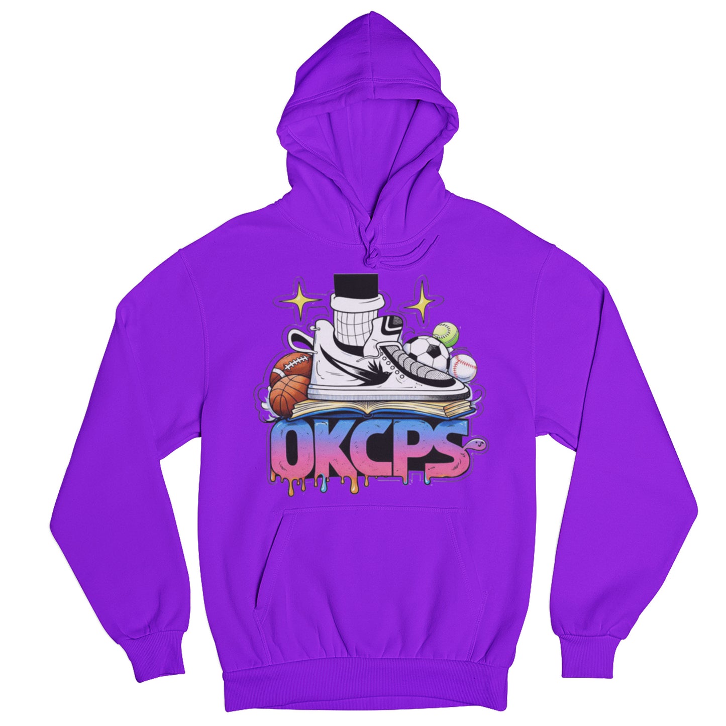 OKCPS Athl’s Toon-Style Hoodie