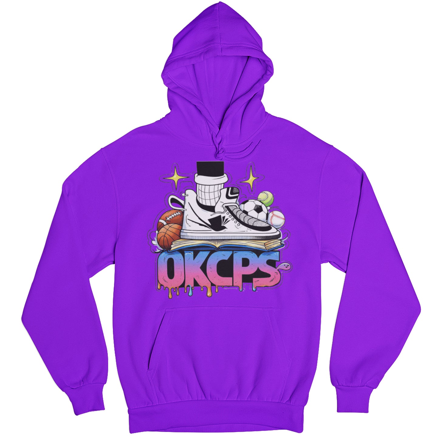 OKCPS Athl’s Toon-Style Hoodie