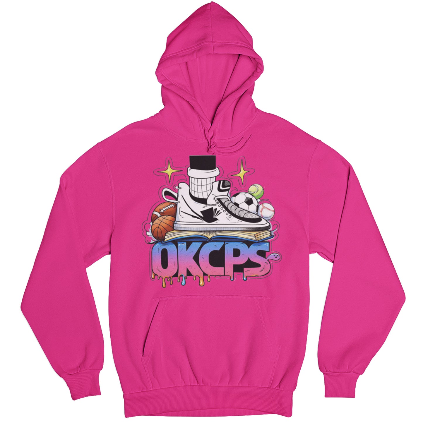 OKCPS Athl’s Toon-Style Hoodie