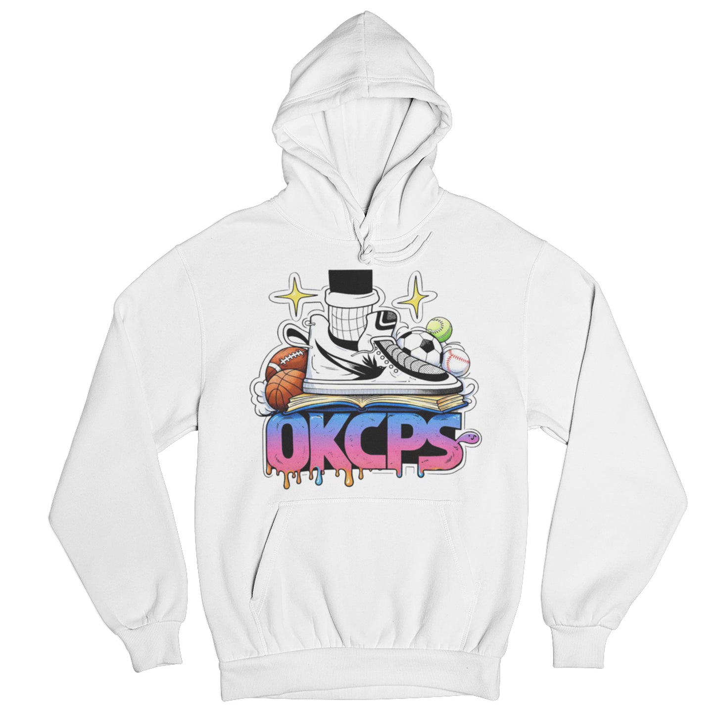 OKCPS Athl’s Toon-Style Hoodie