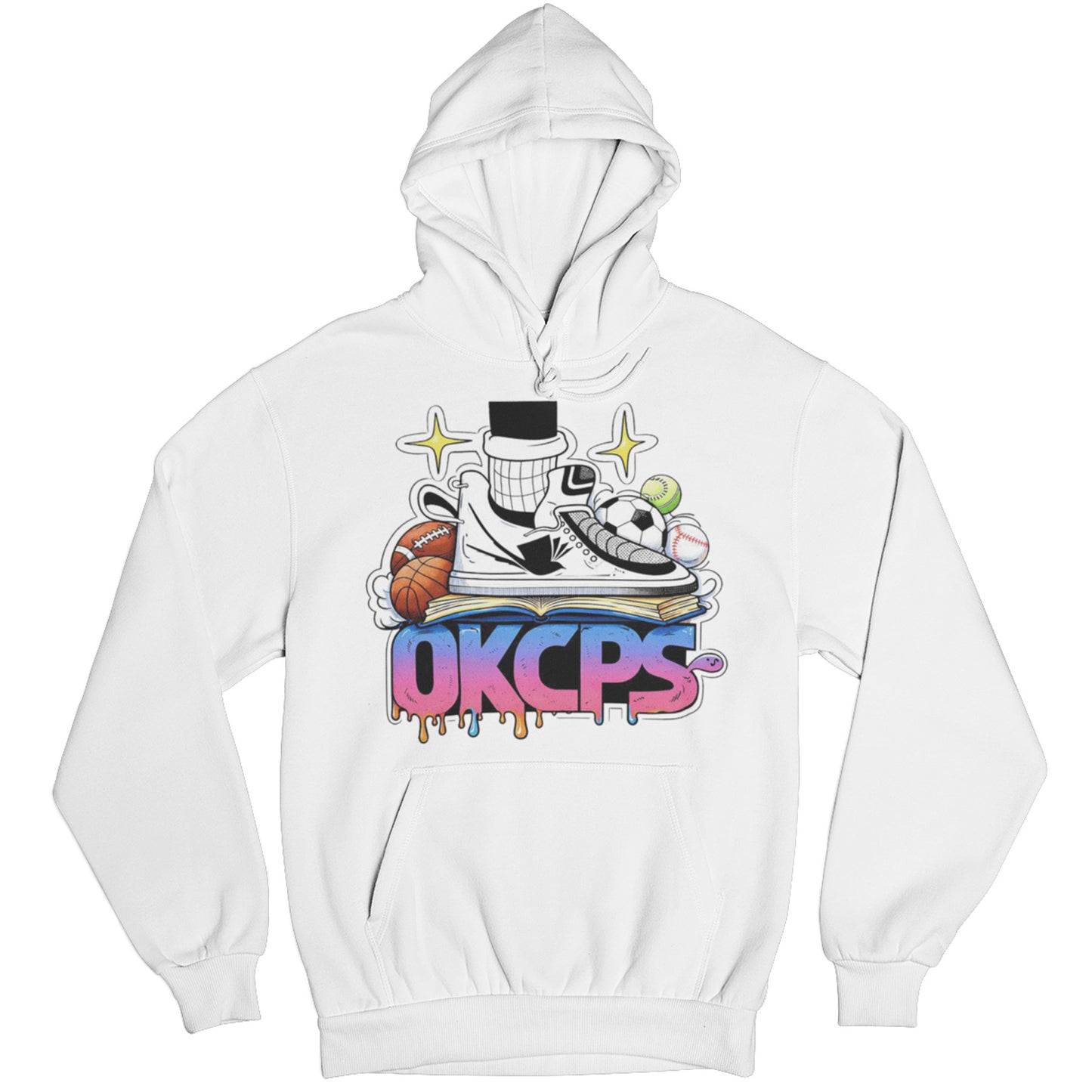 OKCPS Athl’s Toon-Style Hoodie