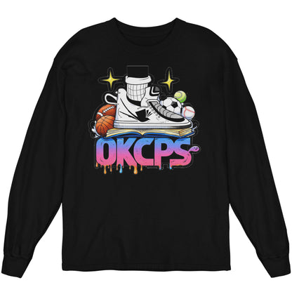 OKCPS Athl’s Toon-Style LS Shirt