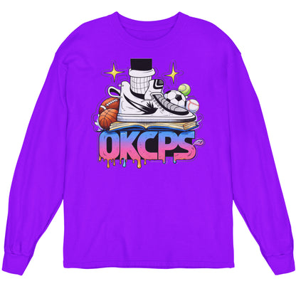 OKCPS Athl’s Toon-Style LS Shirt