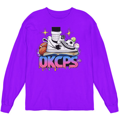 OKCPS Athl’s Toon-Style LS Shirt