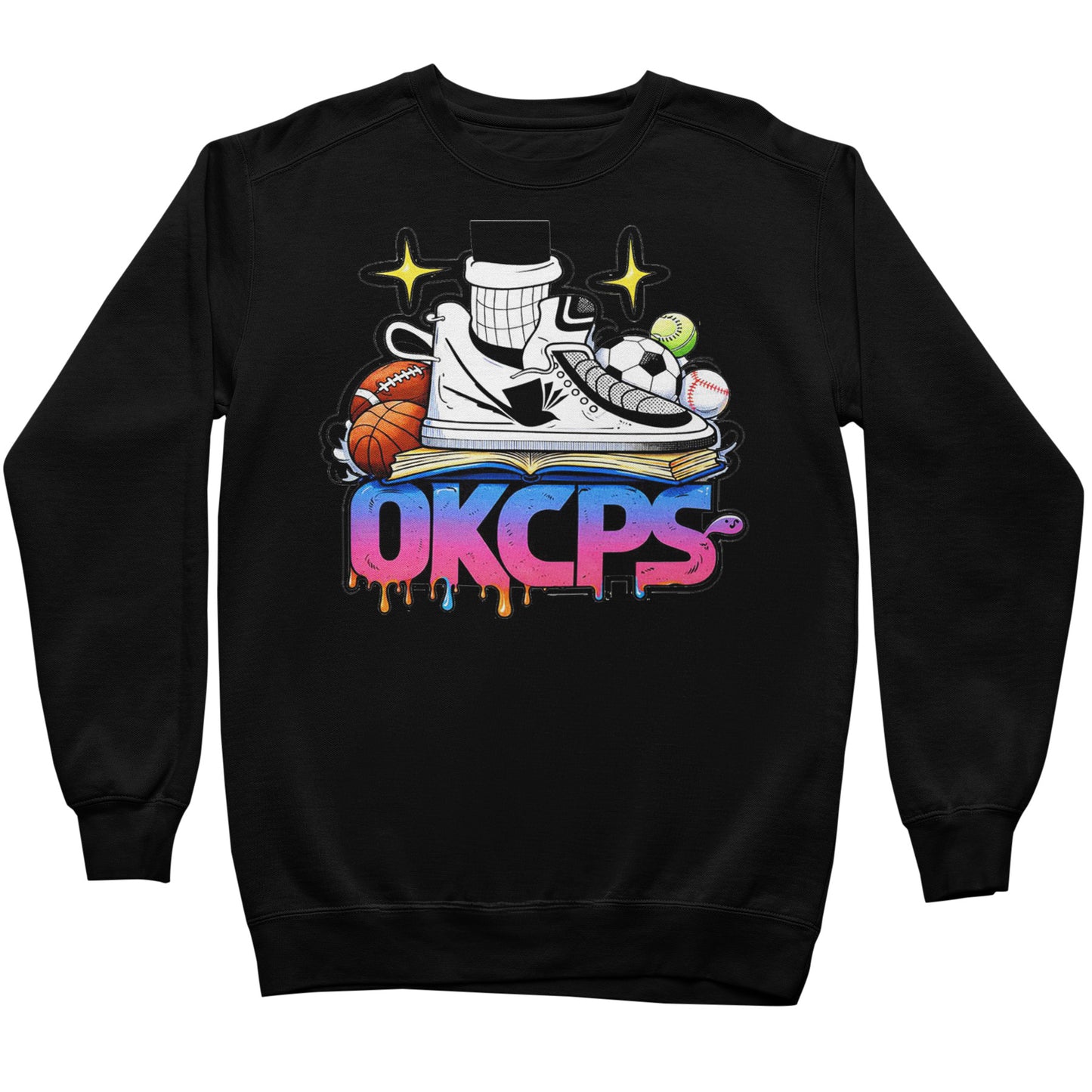 OKCPS Athl’s Toon-Style Sweatshirt
