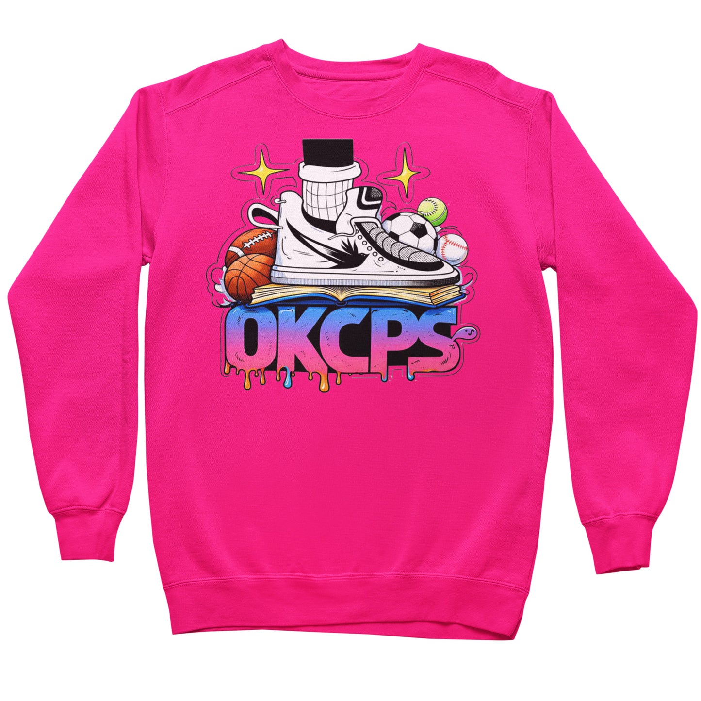 OKCPS Athl’s Toon-Style Sweatshirt