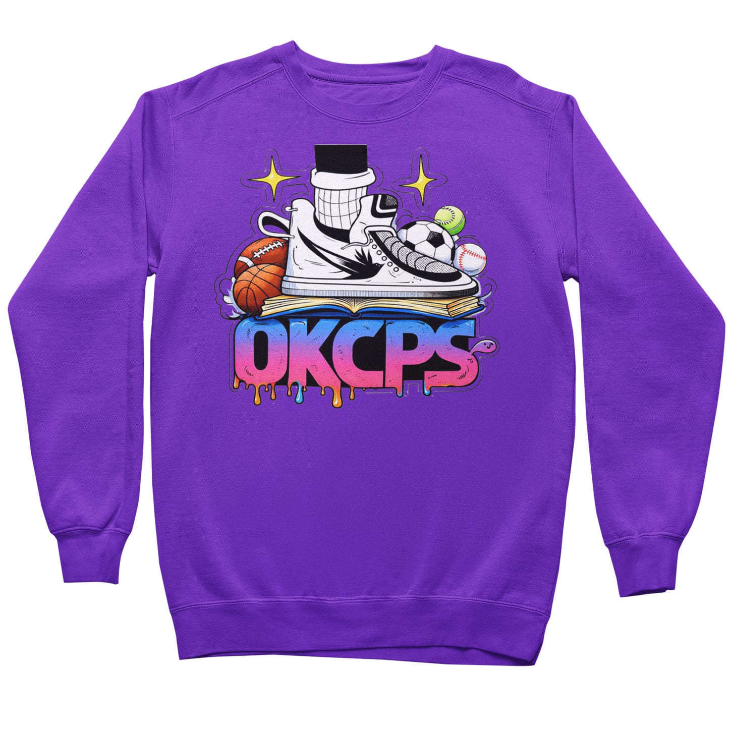 OKCPS Athl’s Toon-Style Sweatshirt