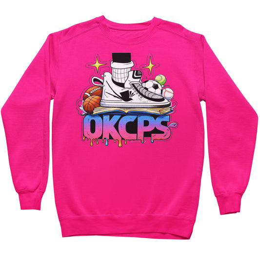 OKCPS Athl’s Toon-Style Sweatshirt
