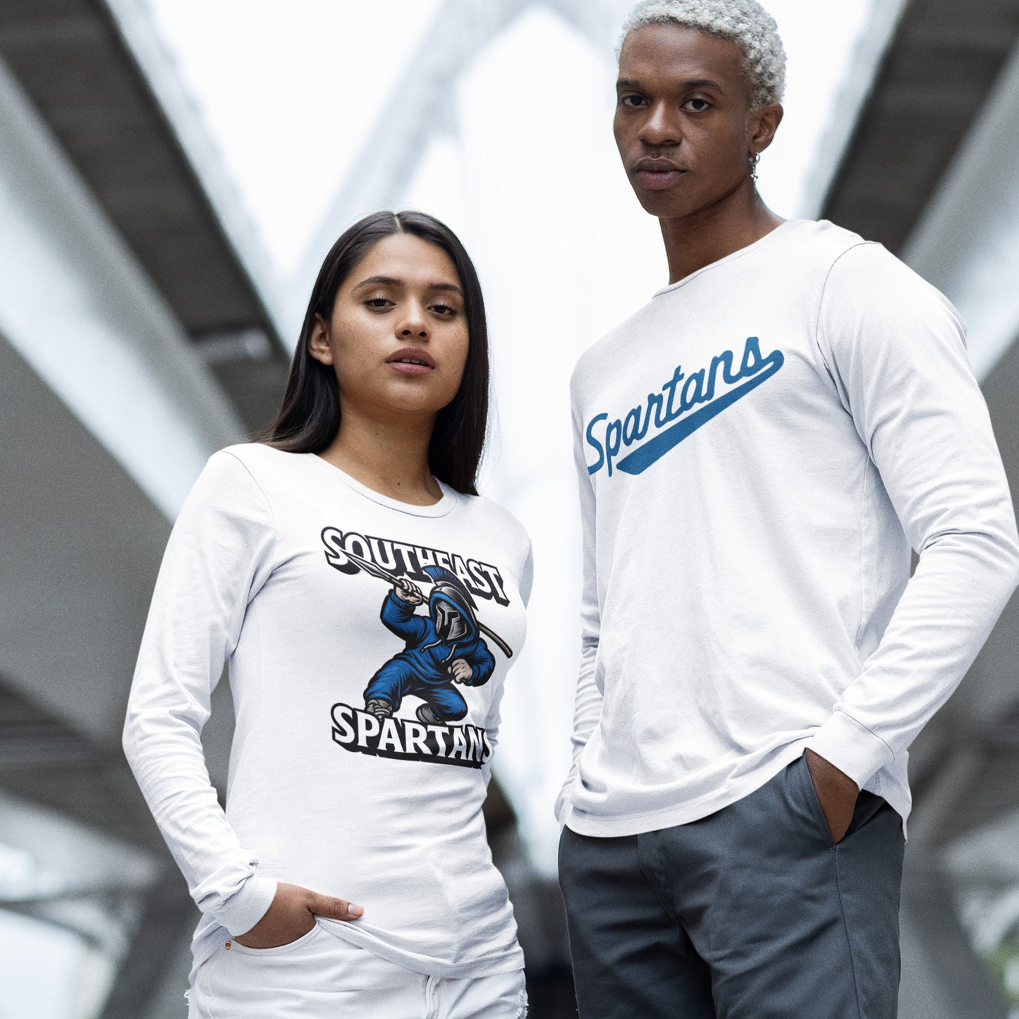 Woodcut Spartans LS Shirt