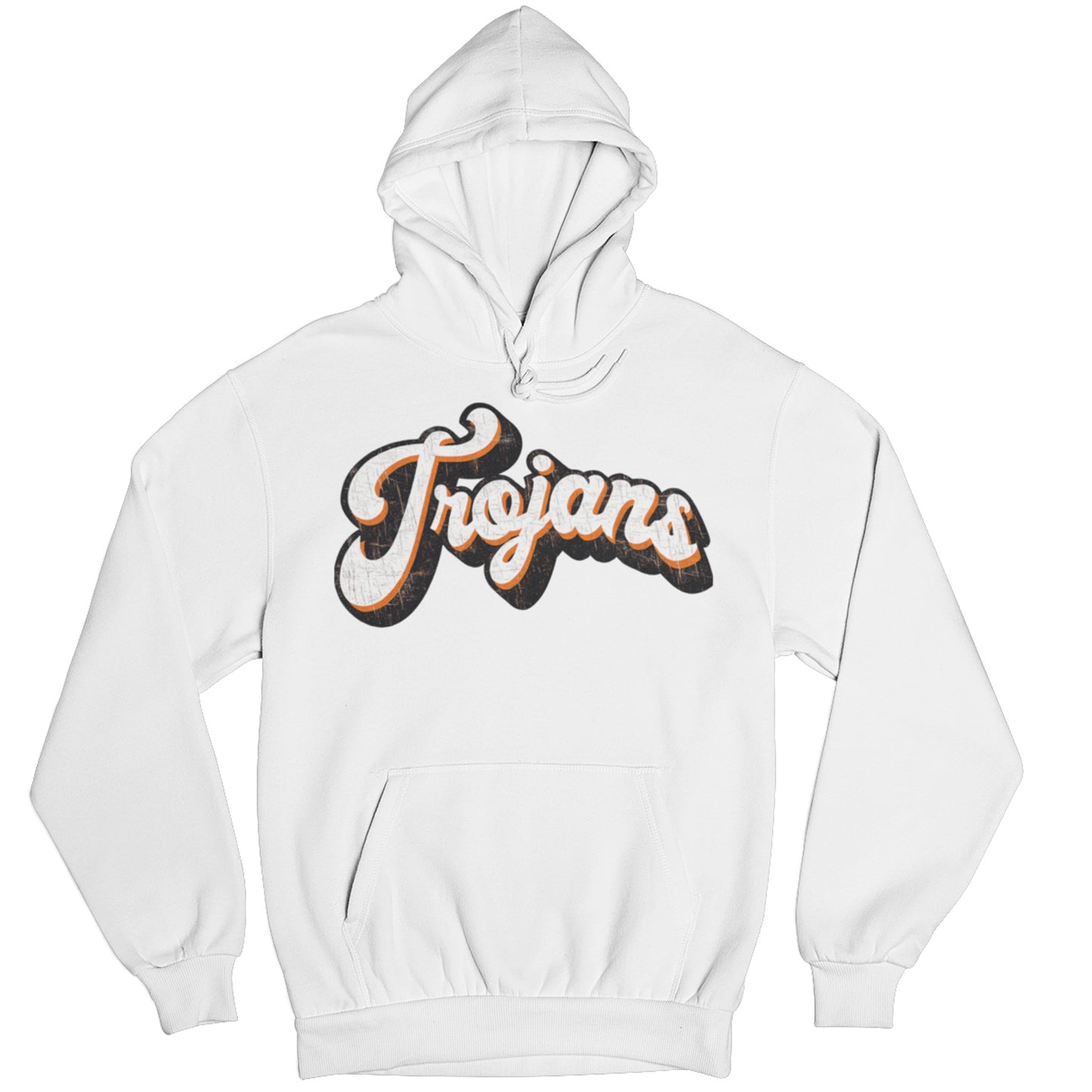 Retro Cursive Trojans Hoodie