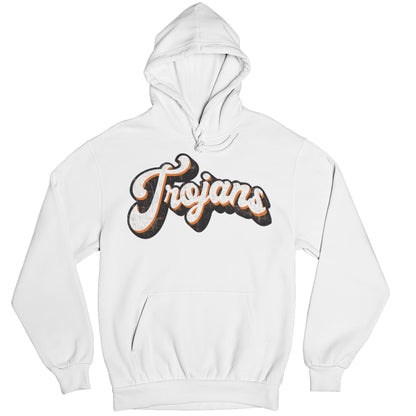 Retro Cursive Trojans Hoodie