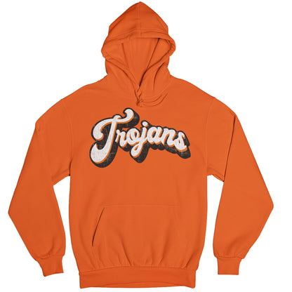 Retro Cursive Trojans Hoodie