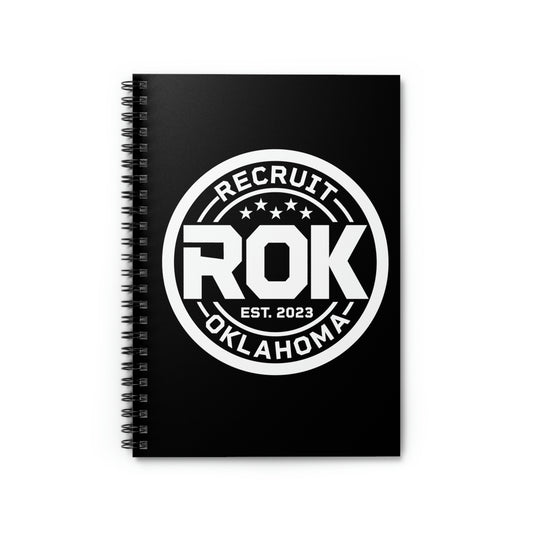 Black ROK Notebook - Ruled Line