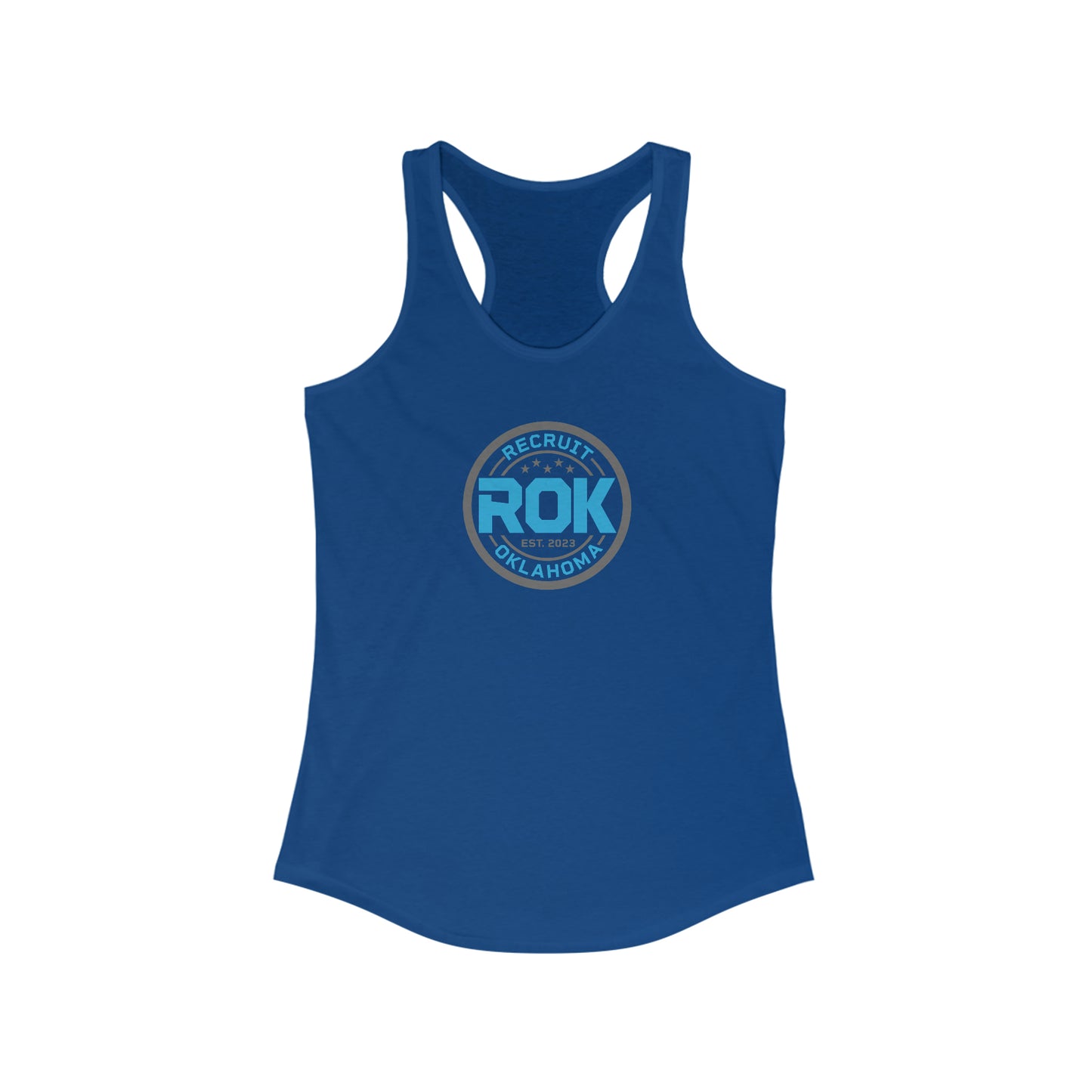 ROK Blue/White Racerback Tank